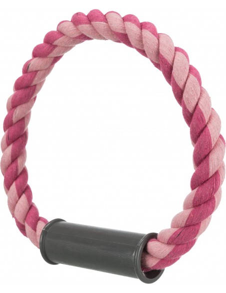 tx3277 dog corda cotone anello c/impugnatura 30cm 350gr