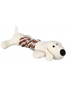 tx35894 dog gioco cane peluche con corda 32cm