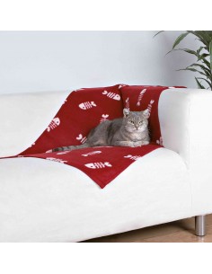 tx37193 dog coperta beany bordeaux in pile 100x70cm