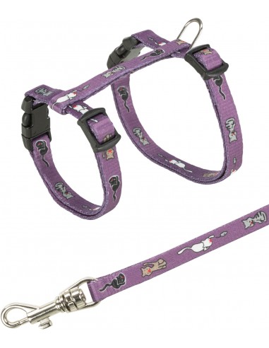 tx4144 cat parure per gattini in nylon con motivi