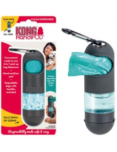 kong handipod dispenser 2-in-1 per sacchetti e igienizzante