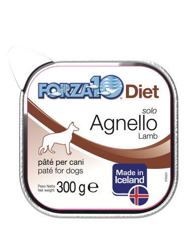 f10 dog diet 300gr solo agnello 0712302