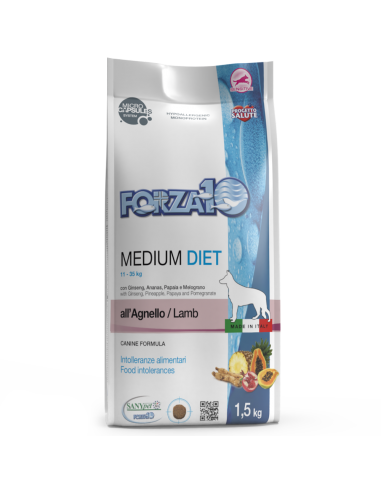 f10 dog 1,5kg diet medium agnello 0116115