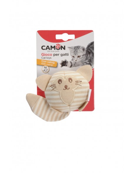 camon peluche con campanellino e catnip