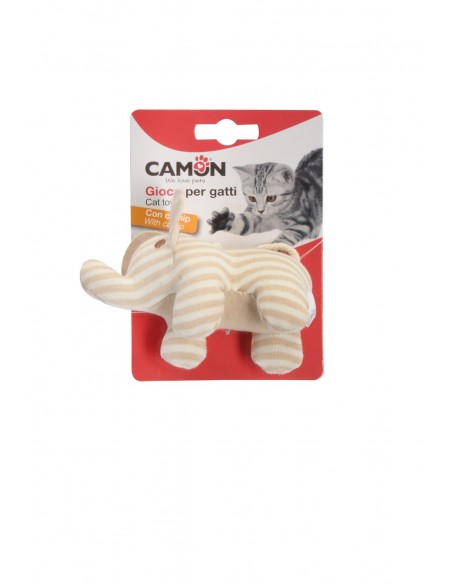 cam ag0333 gioco gatto peluche con catnip, leone+giraffa+elefante