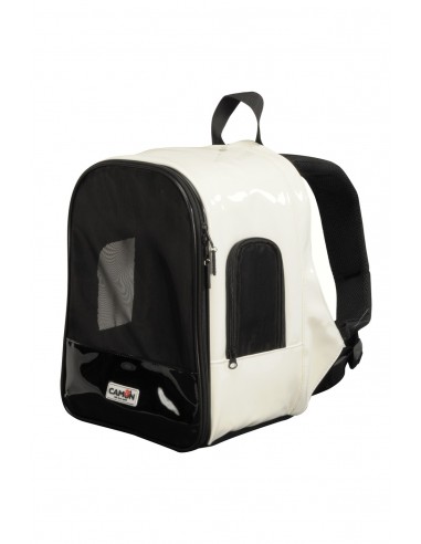 cam ca619/a zainetto trasportino bianco crema 25x16x35cm