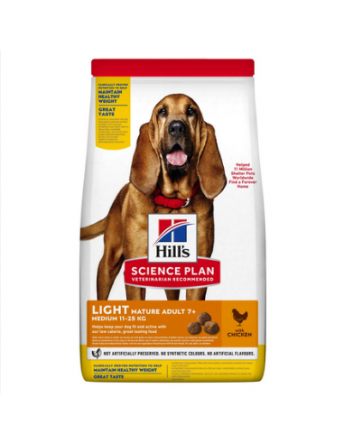 hills dog 12kg mature light medium...