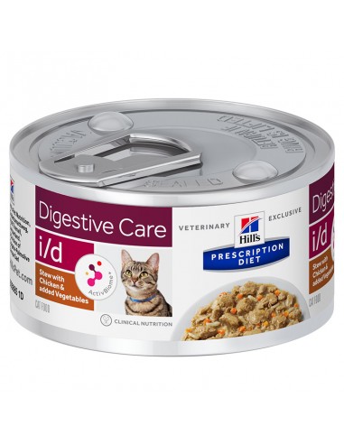 hills cat diet 82gr i/d digestive stufato 605688
