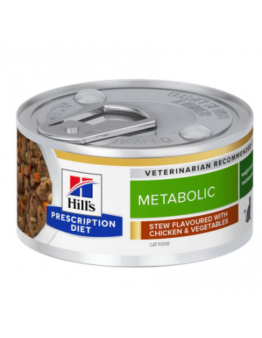 hills cat diet 82gr metabolic stufato...
