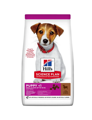 hills dog 1,5kg puppy small&mini...