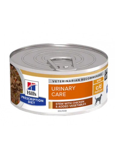 hills dog 156gr c/d urinary care multicare stew chicken & vegetables 605595