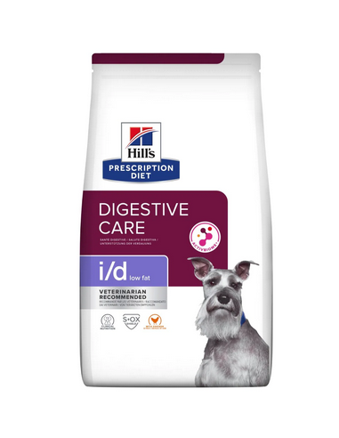 hills dog diet 10kg i/d low fat...