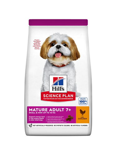 hills dog 250gr mature small&mini 7+ chicken 604388