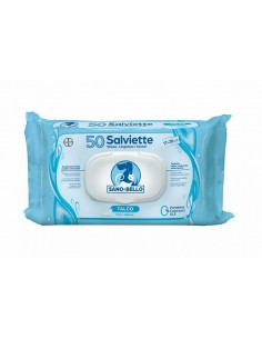 bayer salviette detergenti 50pz talco 90200304