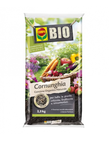 compo bio cornunghia 2,5kg concime organico naturale