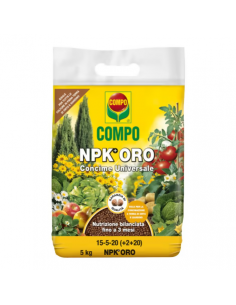 compo npk oro hc 4kg concime universale granulare per piante frutticole, orticole e da giardino