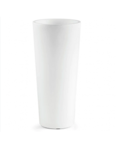 veca vaso cache-pot clou rotondo alto 85cm bianco ch001-h00r85-000
