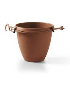 veca vaso pensile flow 25cm terracotta va009-d00250-002