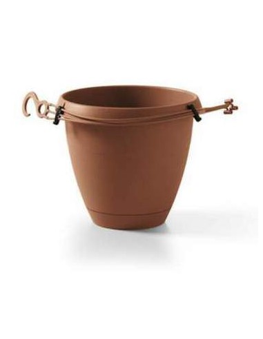 veca vaso pensile flow 25cm terracotta va009-d00250-002