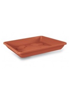 veca sottovaso quadrato 30cm terracotta sv006-cm0030-002