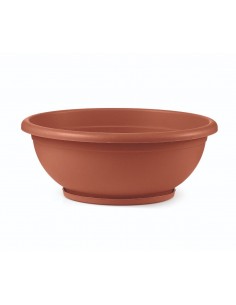 veca ciotola naxos 50cm con sottovaso ad incastro terracotta ci002-ds0500-002