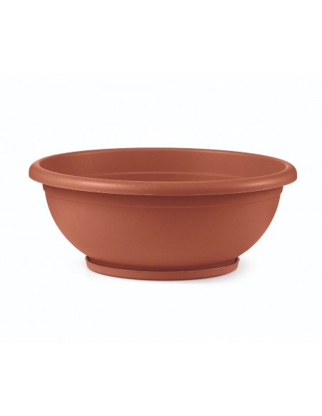 veca ciotola naxos 50cm con sottovaso ad incastro terracotta ci002-ds0500-002