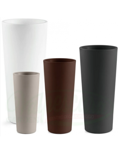 VECA CACHE-POT GENESIS ROTONDO ALTO 85CM C/LUCE OUTDOOR CH302-HO0R85-019