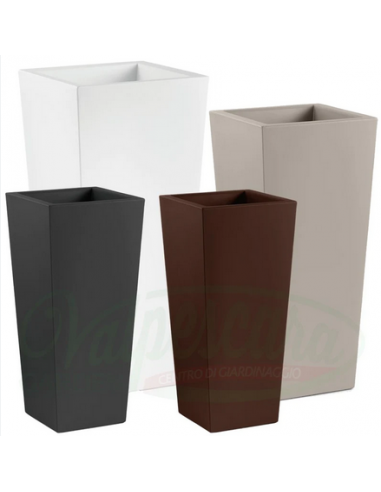 VECA CACHE-POT GENESIS QUADRATO ALTO 85CM C/LUCE INDOOR CH302-HI0Q85-019