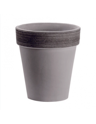 tarvisium vaso alto grigio graffiato 36cm r.9603633