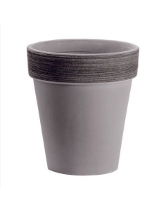 tarvisium vaso alto grigio graffiato 31cm r.9603133