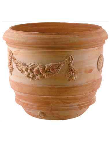 tarvisium vaso a barile festonato 30cm 541300