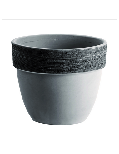 tarvisium vaso patavium graffiato greige 25cm 9692543