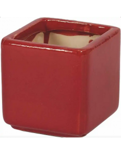 tarvisium vaso cubo estia rosso 8cm c952323