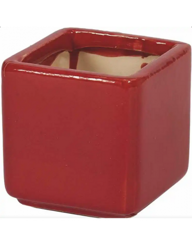 tarvisium vaso cubo estia rosso 8cm c952323