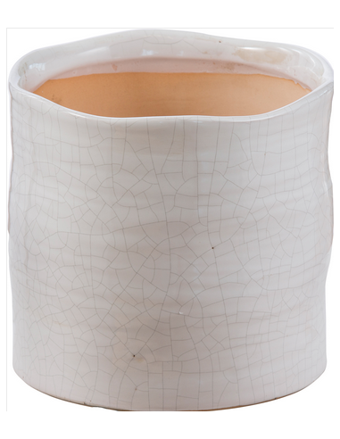 tarvisium vaso cilindro estia bianco vintage 9cm c1994h