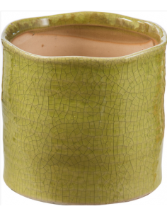 tarvisium vaso cilindro estia verde vintage 9cm c94b11