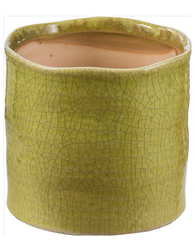 tarvisium vaso cilindro estia verde vintage 9cm c94b11