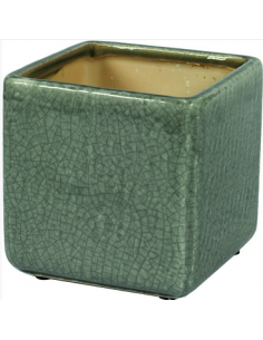 tarvisium vaso cubo iride grigio 16cm cj199543