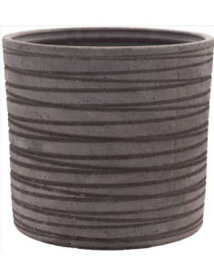 tarvisium vaso cilindro basic rigato etrusca 33cm pi533re