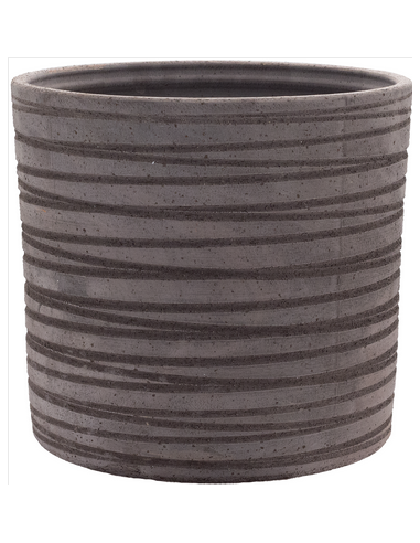 tarvisium vaso cilindro basic rigato etrusca 33cm pi533re