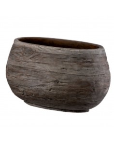 tarvisium cassetta ovale wood 35cm grigia gg16825a