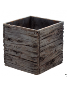 tarvisium cubo wood 18cm grigio gg16699