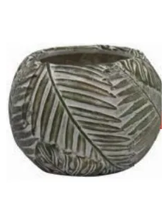 tarvisium vaso cachepot leaves 18cm fj20113b