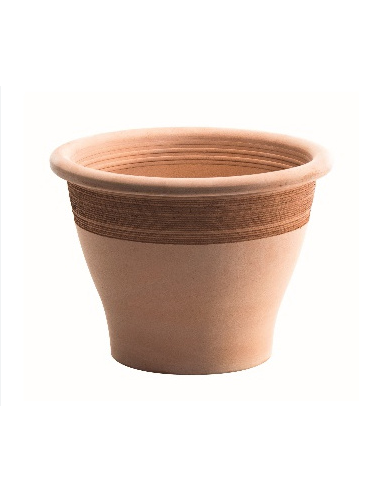 tarvisium vaso campana bassa liscia graffiata 35cm 9473513