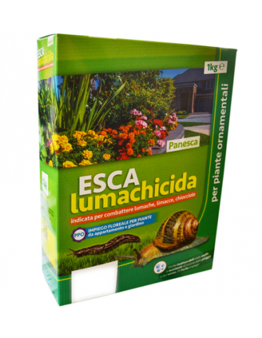 panesca lumachicida 1kg per impiego floreale per piante d'appartamento e giardino