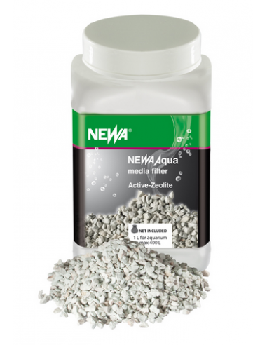 newa aqua media filter active zeolite rete inclusa 1lt per acquario max 400lt 00.11.242