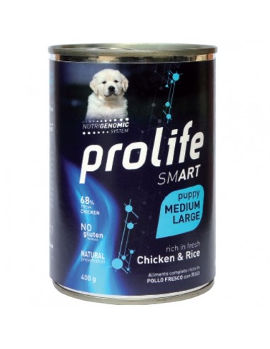 prolife dog smart puppy medium/large 400gr chicken&rice zpu.39292