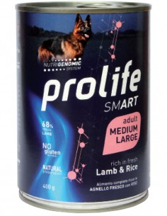 prolife dog smart adult medium/large 400gr lamb&rice zpu.39407