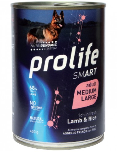 prolife dog smart adult medium/large 800gr lamb&rice zpu.39391