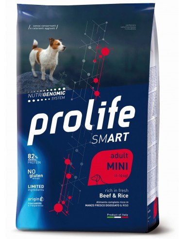 prolife dog smart adult mini 2kg beef&rice zpd.34723